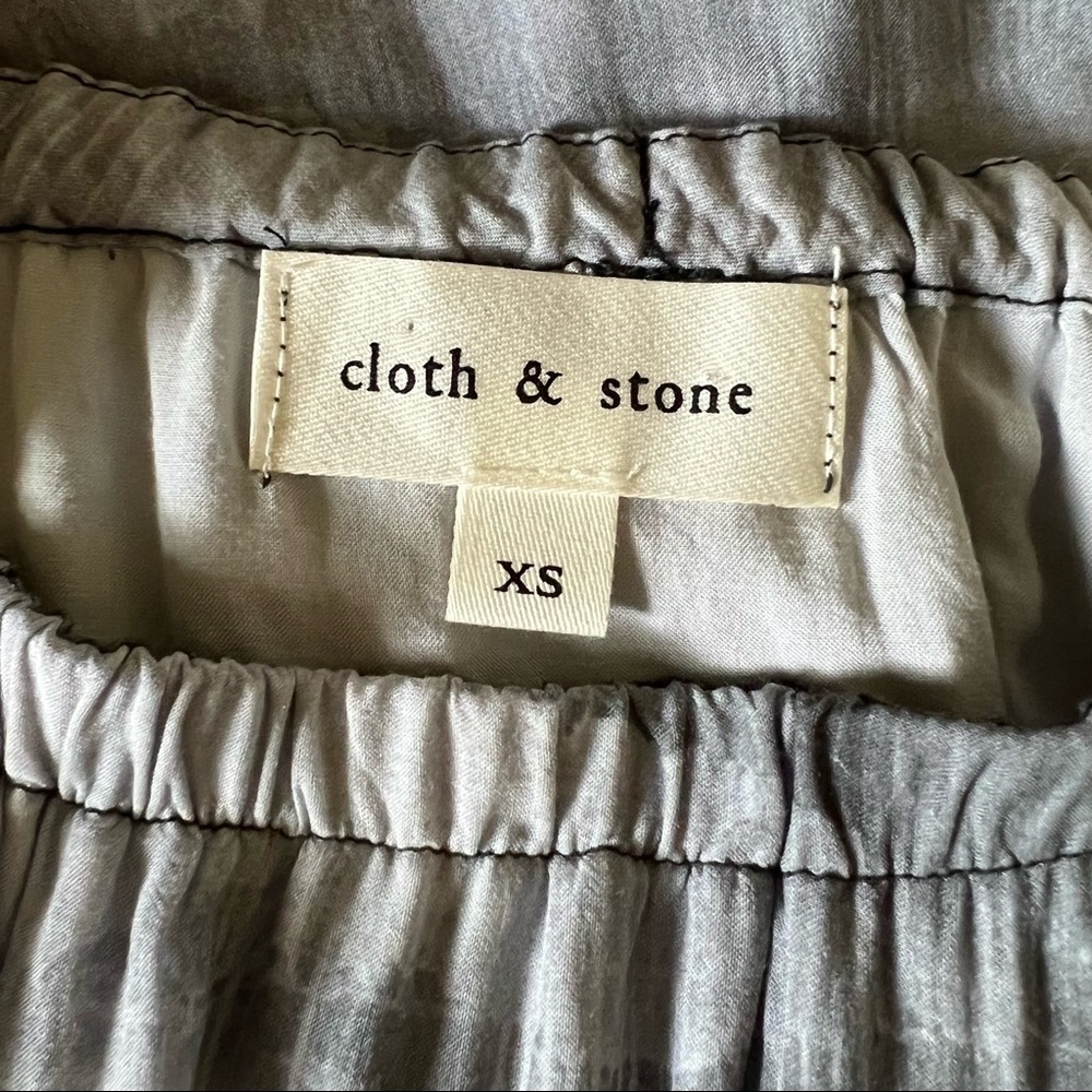 Cloth And Stone Grey Long Sleeve Mini Dress, XS - Picture 12 of 16